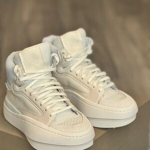 Y-3 Centennial High-Top  Cream White Unisex Sneakers Men’s 6.5 women’s 7.5/8